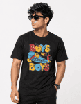 Boys Will Be Boys Skateboard Graphic T-Shirt – Black