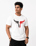 Bull Power Gym T-Shirt for Men – White