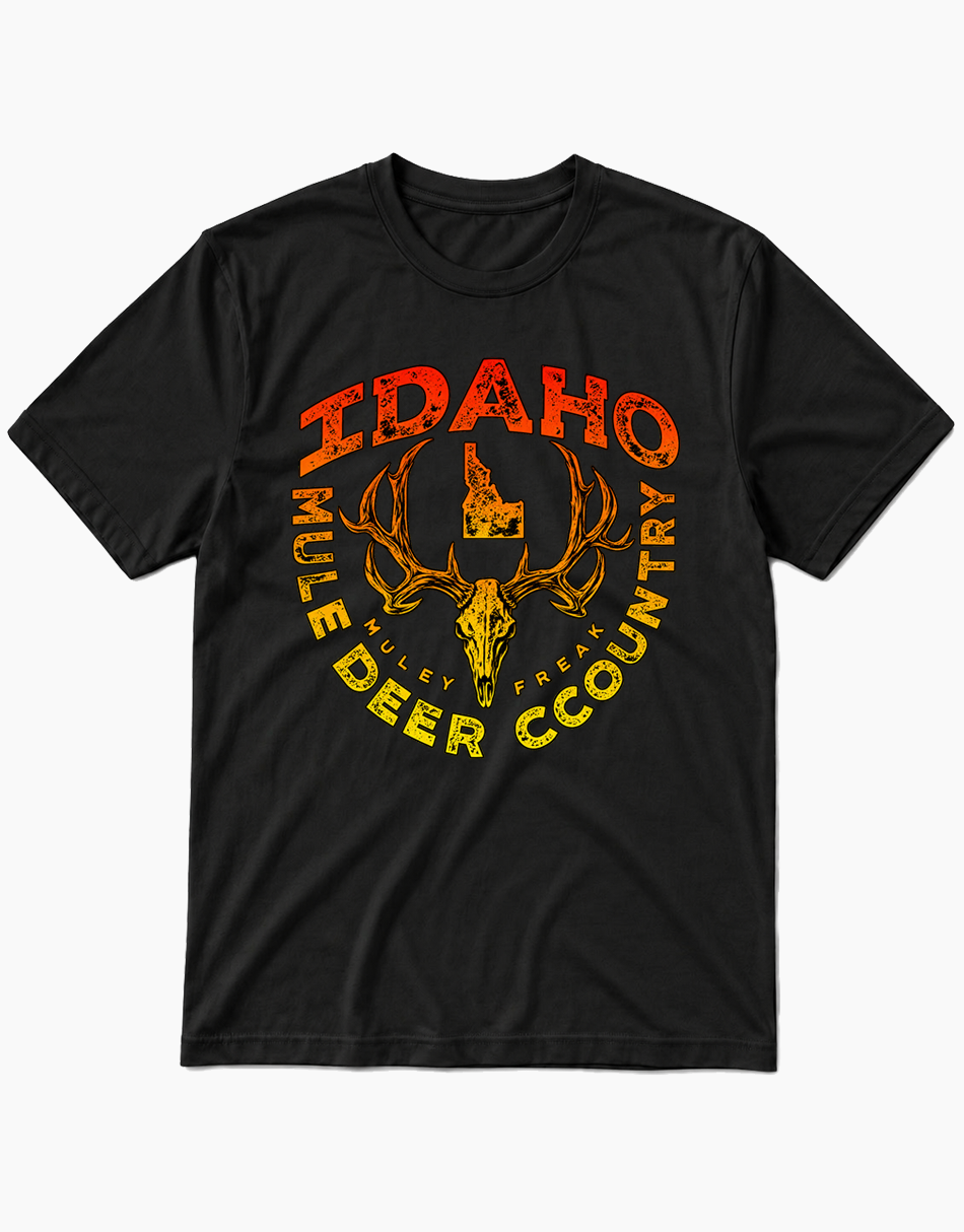 idaho-mule-deer-country-graphic-t-shirt-model