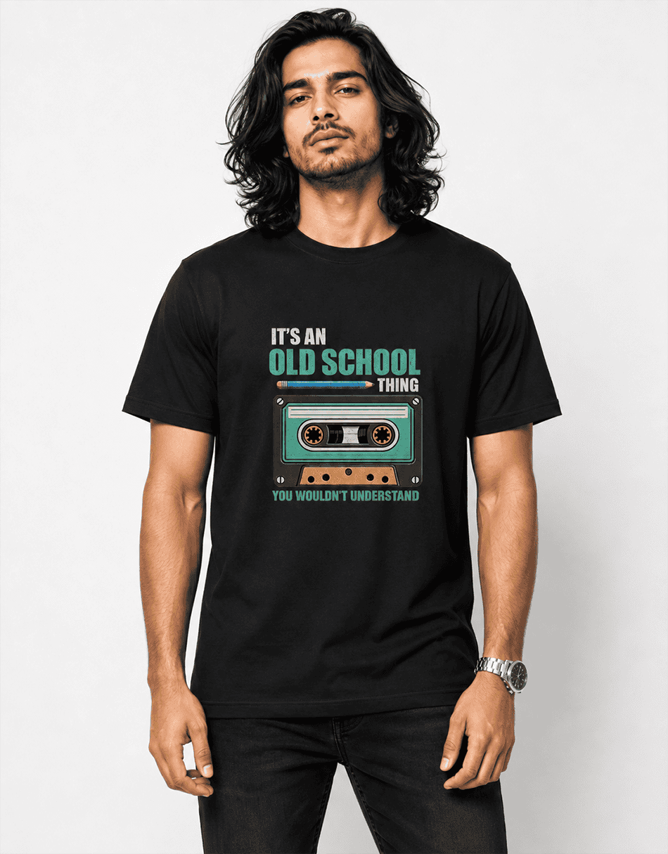 its-an-old-school-thing-graphic-t-shirt-front