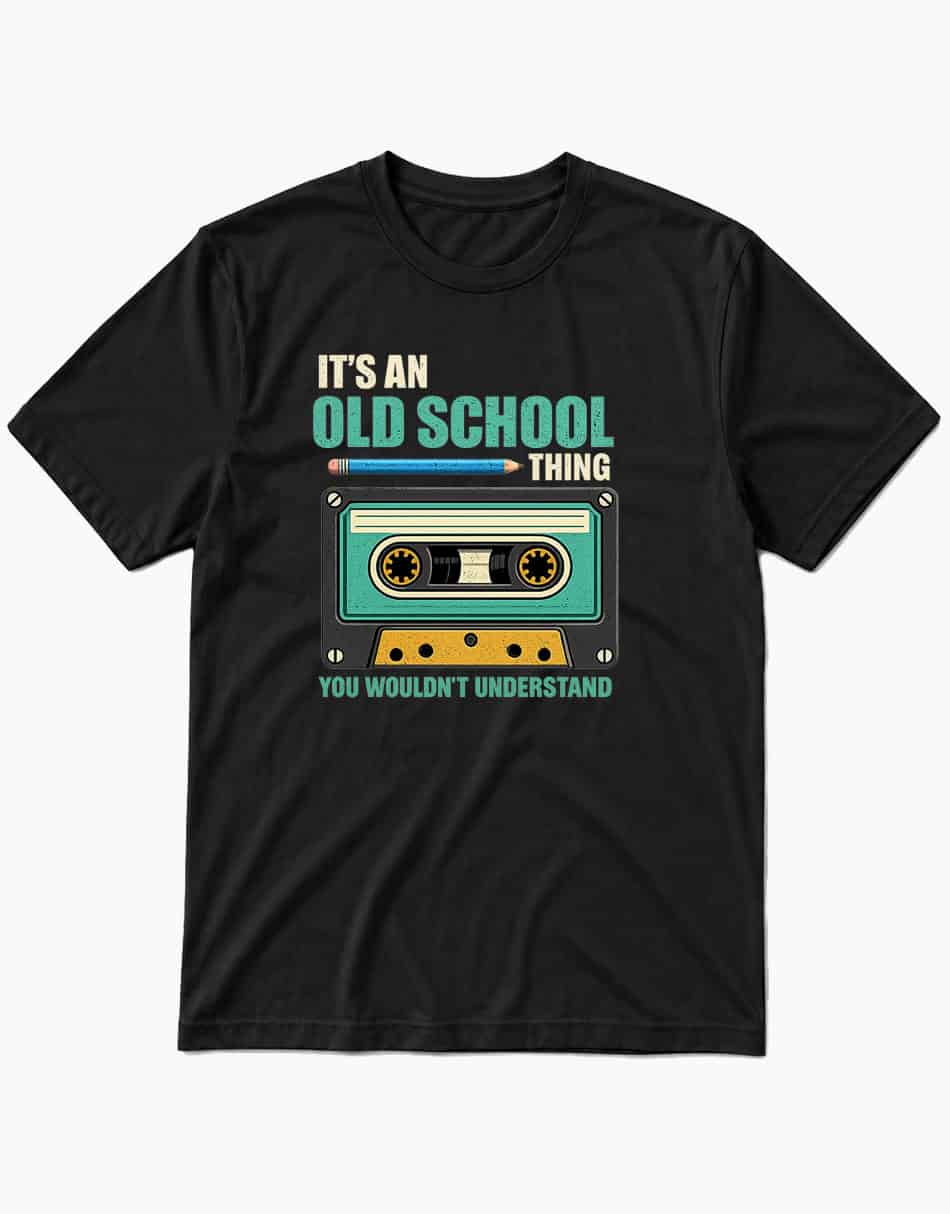 its-an-old-school-thing-graphic-t-shirt-model