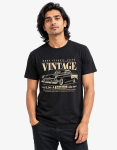 Keep Classic Alive Black Vintage Car Graphic T-Shirt for Men – Black