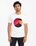 Sin City Skyline Graphic T-Shirt – White