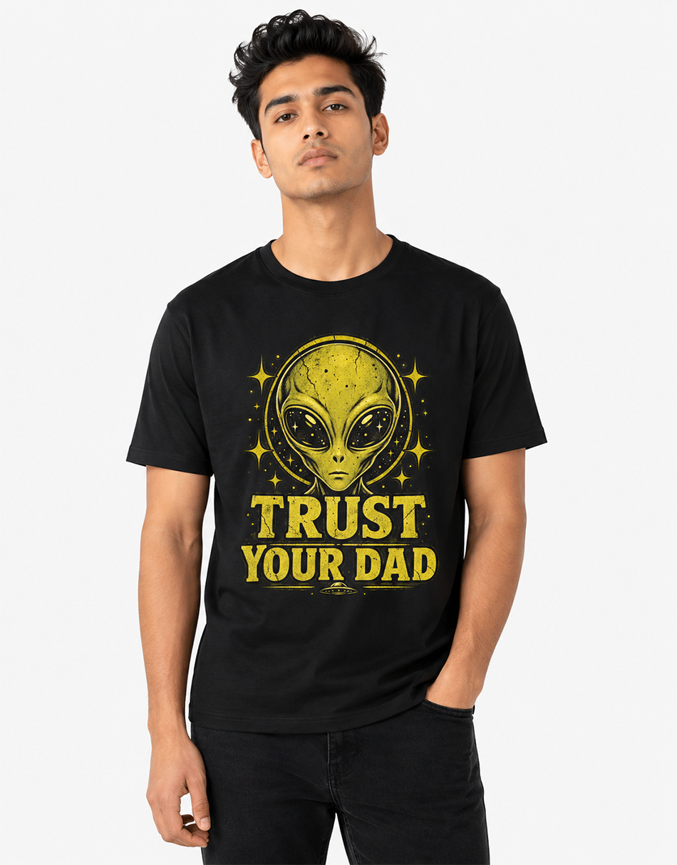 trust-your-dad-alien-graphic-t-shirt-front
