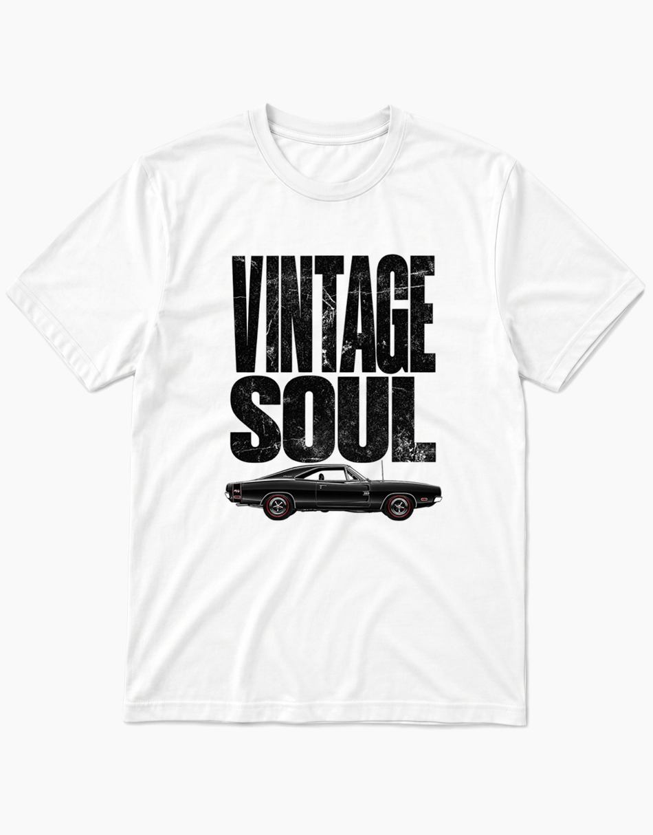 vintage-soul-classic-muscle-car-graphic-t-shirt-model